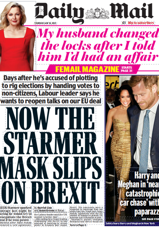 Daily Mail每日邮报2023年5月18日 日刊高清无水印