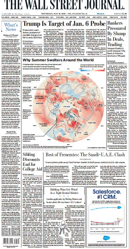 The Wall Street Journal华尔街日报2023年7月19日 日刊高清无水印-外刊酱