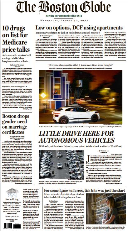 The Boston Globe波士顿环球报2023年8月30日 日刊高清无水印电子版pdf