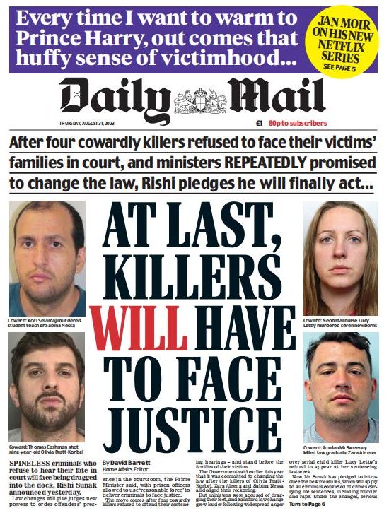Daily Mail每日邮报2023年8月31日 日刊高清无水印