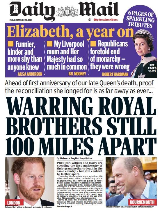 Daily Mail每日邮报2023年9月8日 日刊高清无水印