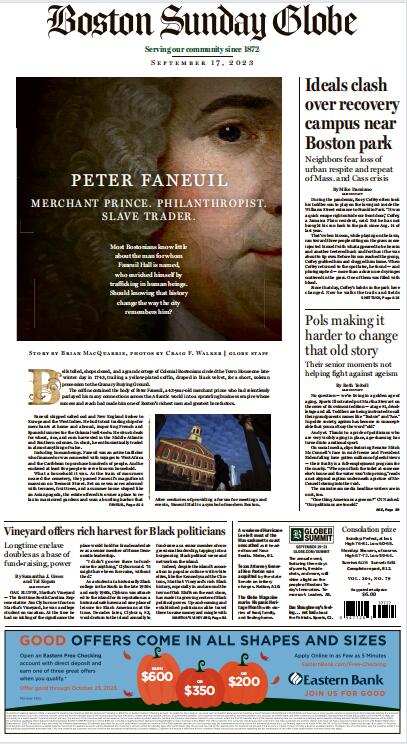 The Boston Globe波士顿环球报2023年9月17日 日刊高清无水印电子版pdf