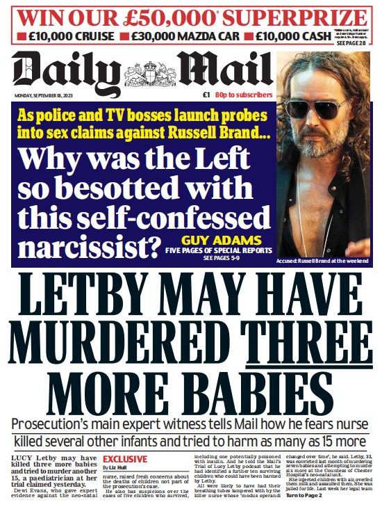 Daily Mail每日邮报2023年9月18日 日刊高清无水印