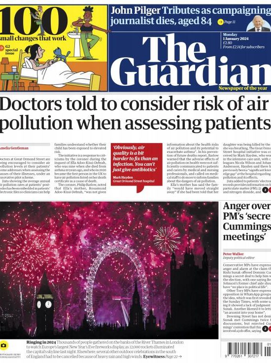 The Guardian 卫报 2024年1月1日 日刊高清无水印电子版pdf外刊酱